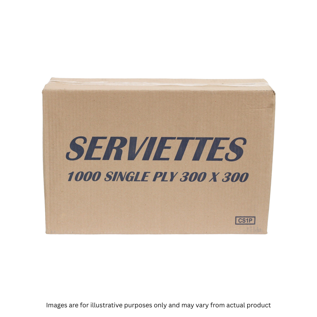 SERVIETTES | 1 PLY TABLE MAGIC  300MM X 300MM X 1000 | ITEM CODE: 10/0036