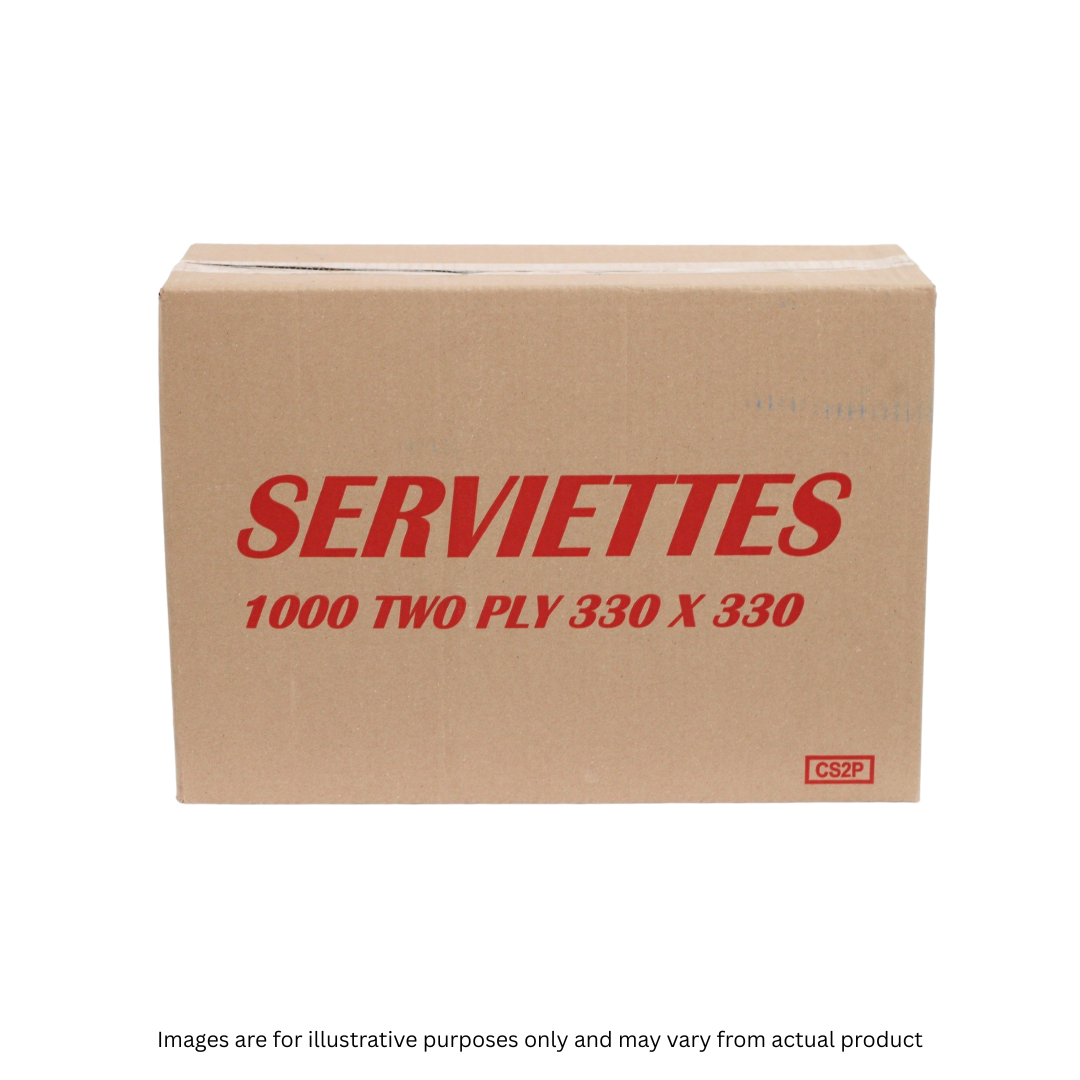 SERVIETTES | 2 PLY TABLE MAGIC  330MM X 330MM X 1000 | ITEM CODE: 10/0037