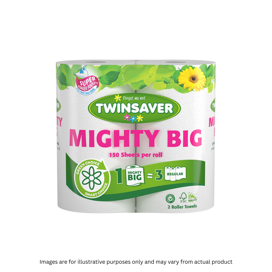 TWINSAVER | 2 PLY MIGHTY BIG KITCHEN TOWEL X 12 ROLLS | ITEM CODE: 3020