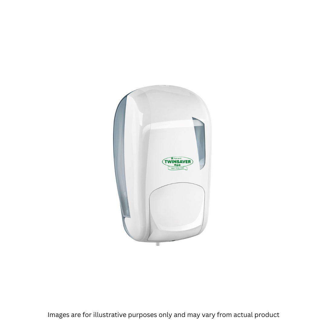 TWINSAVER | LIQUID SOAP DISPENSER PLASTIC WHITE | ITEM CODE: 758