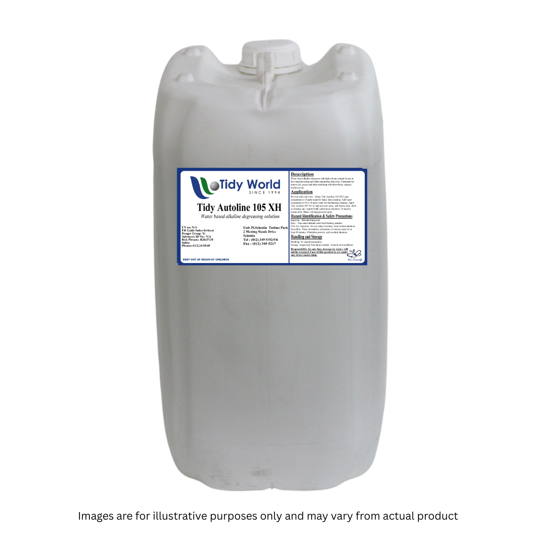 TIDY AUTOLINE 105XH | WATER BASED ALKALINE DEGRASING SOLUTION-25L