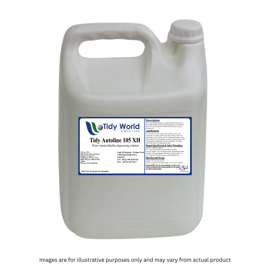TIDY AUTOLINE 105XH | WATER BASED ALKALINE DEGRASING SOLUTION-5L