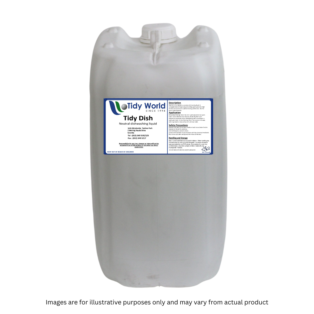 TIDY DISH | QUALITY NEUTRAL DISHWASHING DETERGENT-25L