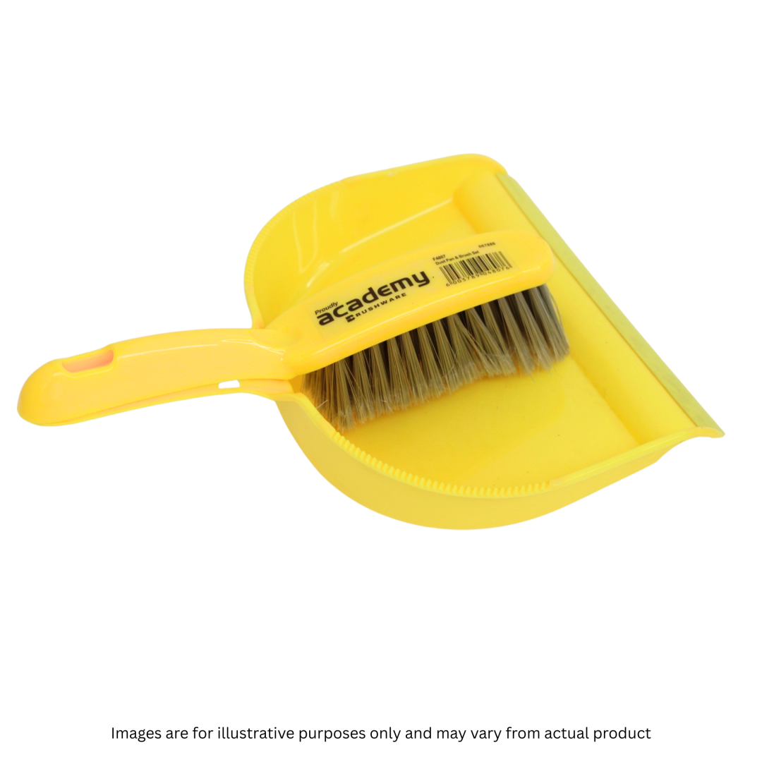 PLASTIC DUSTPAN & BRUSH