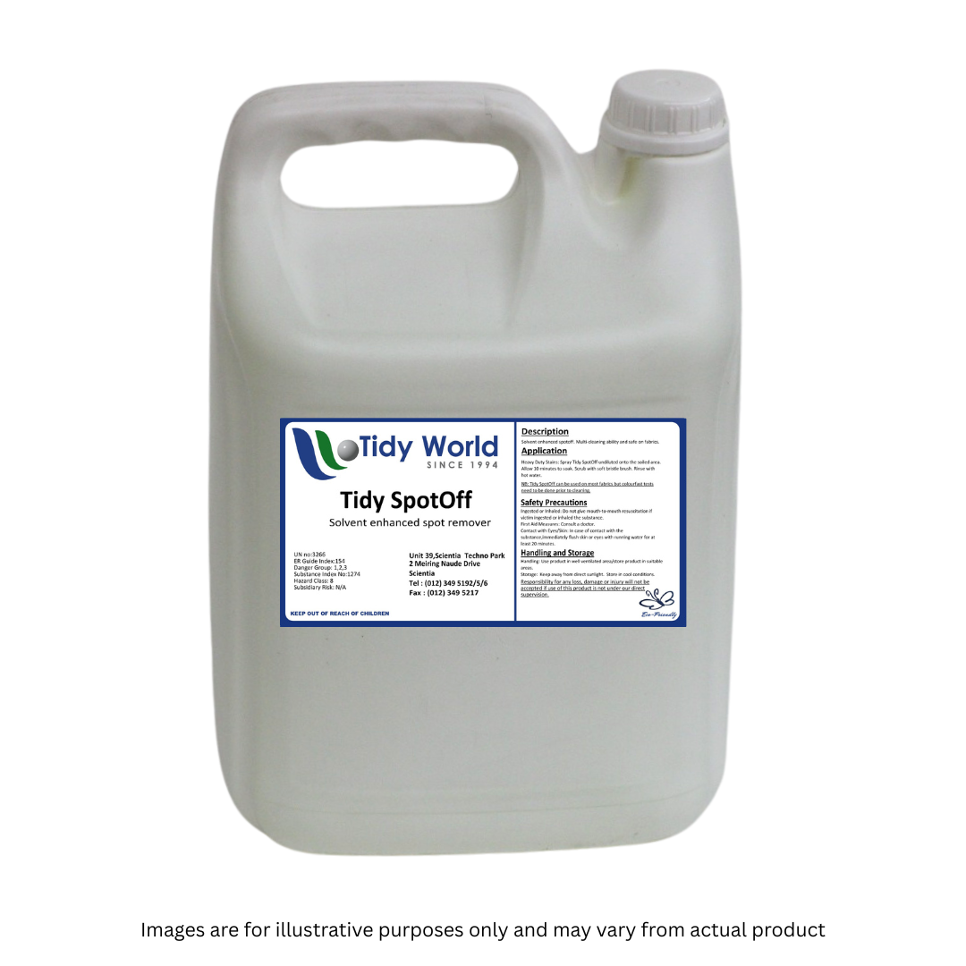 TIDY SPOTOFF STAIN REMOVER | HIGH QUALITY SPOT & STAIN REMOVER-5L