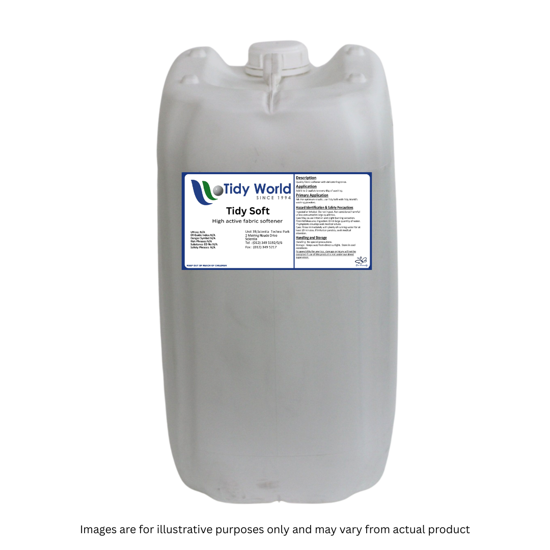 TIDY SOFT | HIGH ACTIVE FABRIC SOFTENER-25L