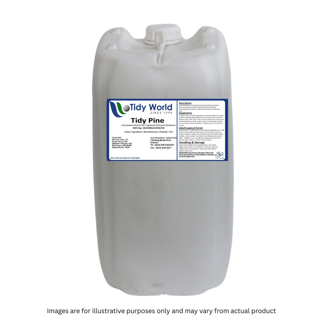 TIDY PINE | LIQUID PINE FRAGRANCED DISINFECTANT-25L