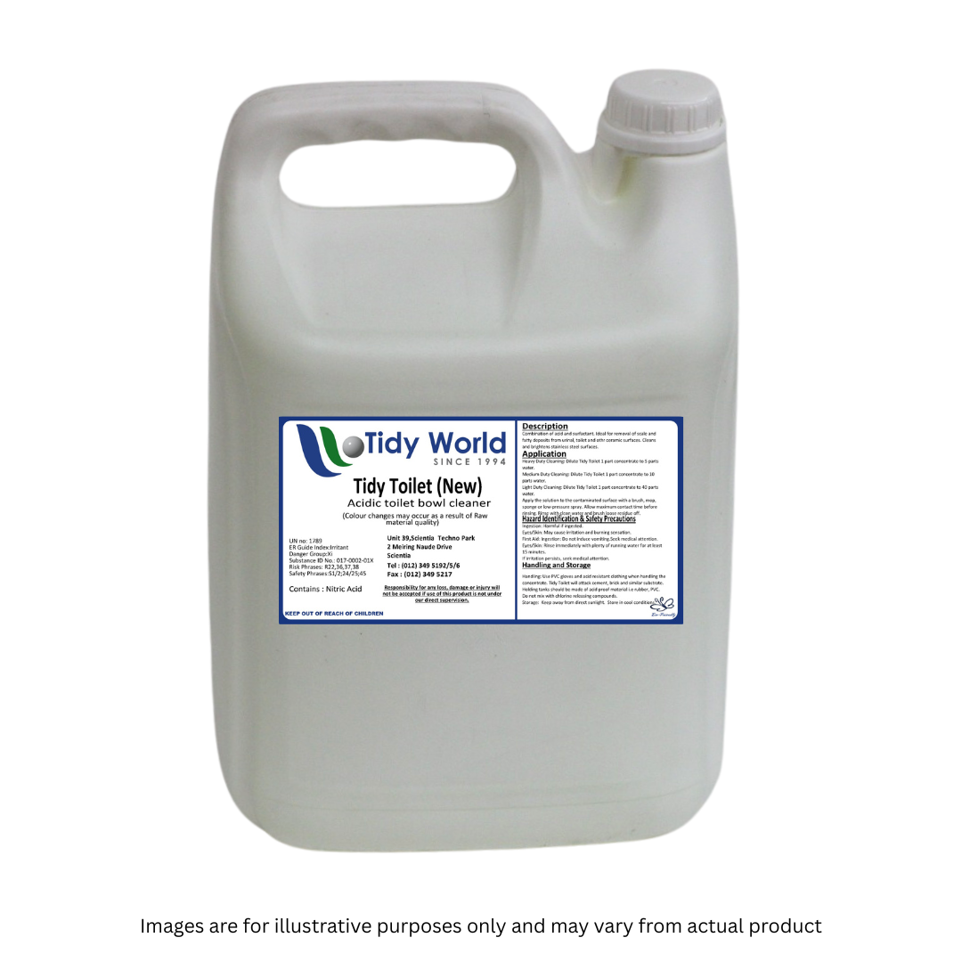 TIDY TOILET | ACIDIC TOILET BOWL CLEANER-5L