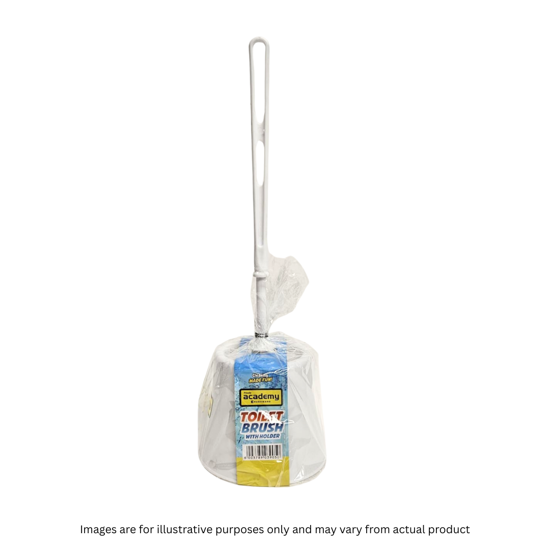 PLASTIC TOILET BRUSH & HOLDER