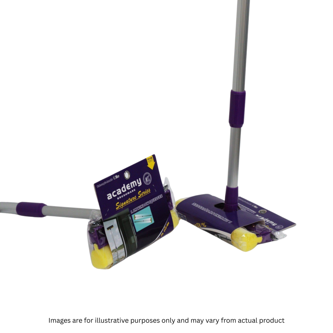WINDOW WASHER | SPONGE & SQUEEGEE | 1.1M METAL HANDLE
