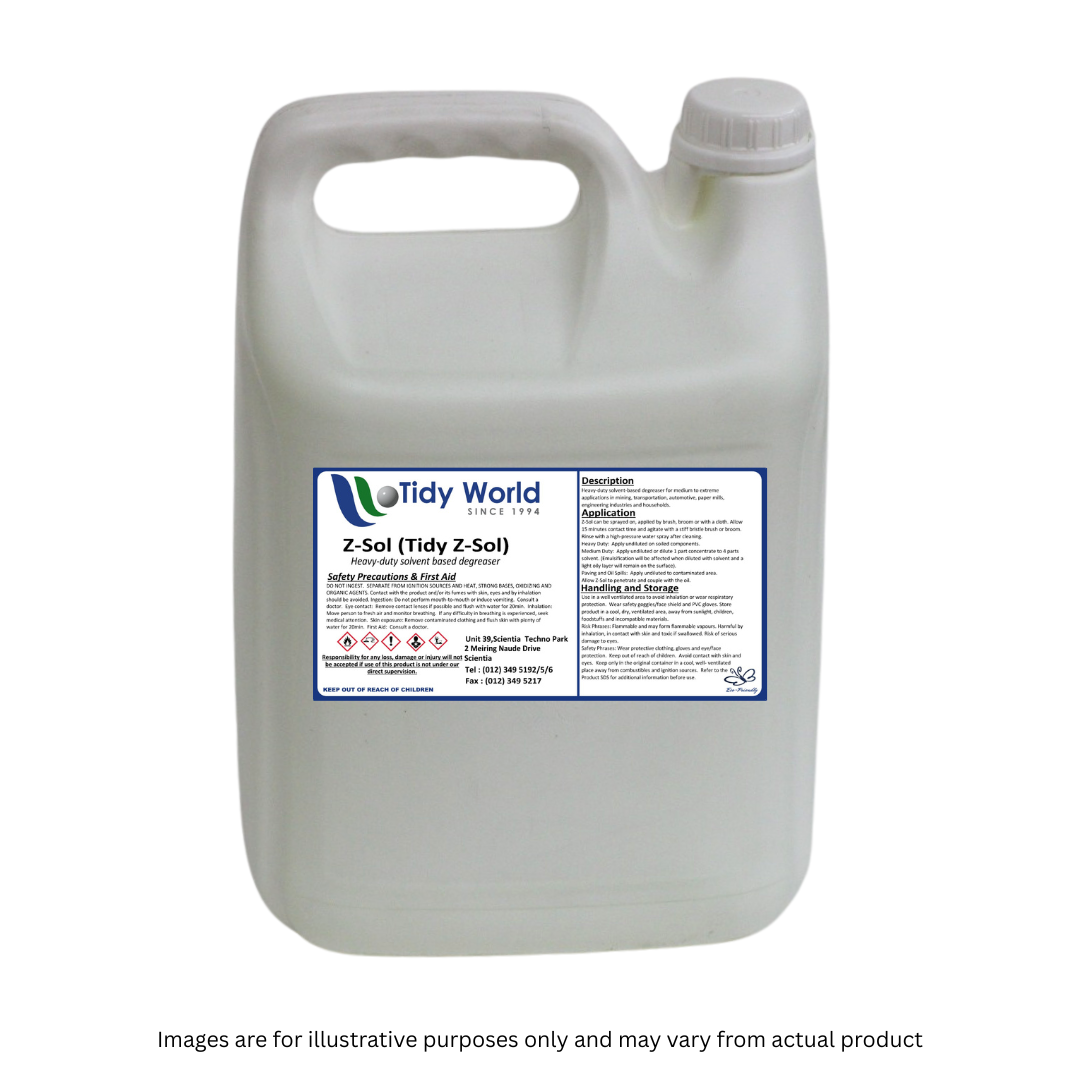 TIDY Z-SOL | SOLVENT BASED DEGREASER-5L